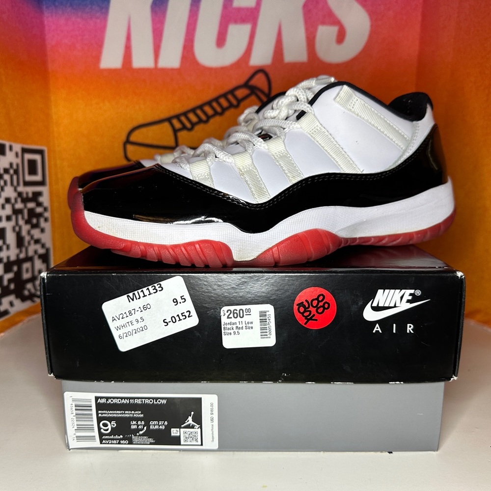 Jordan 11 Retro Low Concord-Bred Size 9.5M Pre-loved